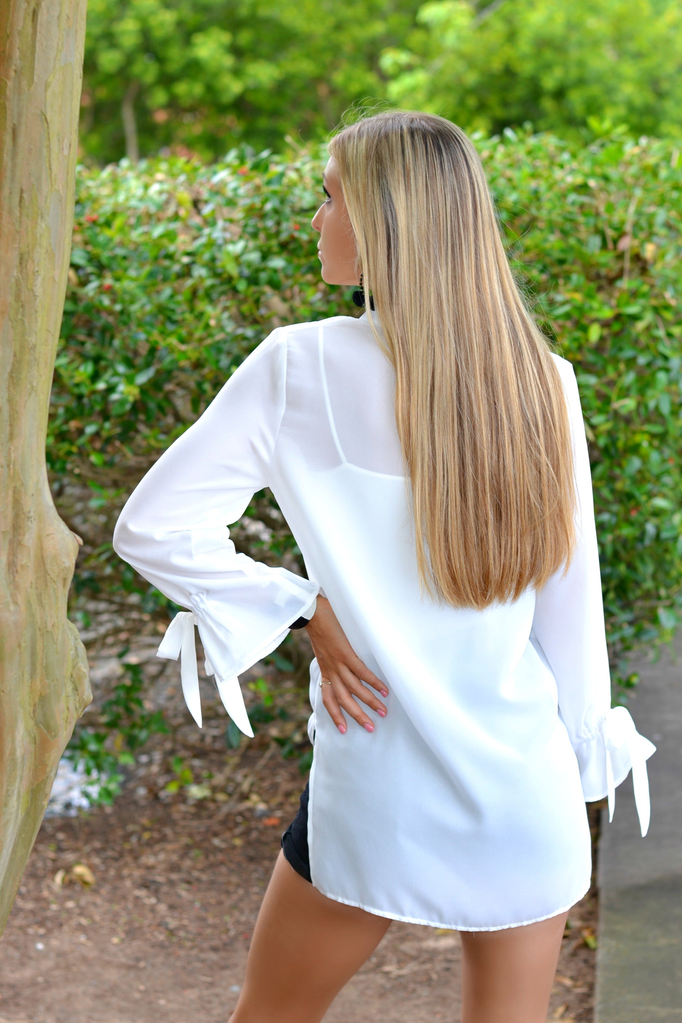 Contemporary Ivory Blouse